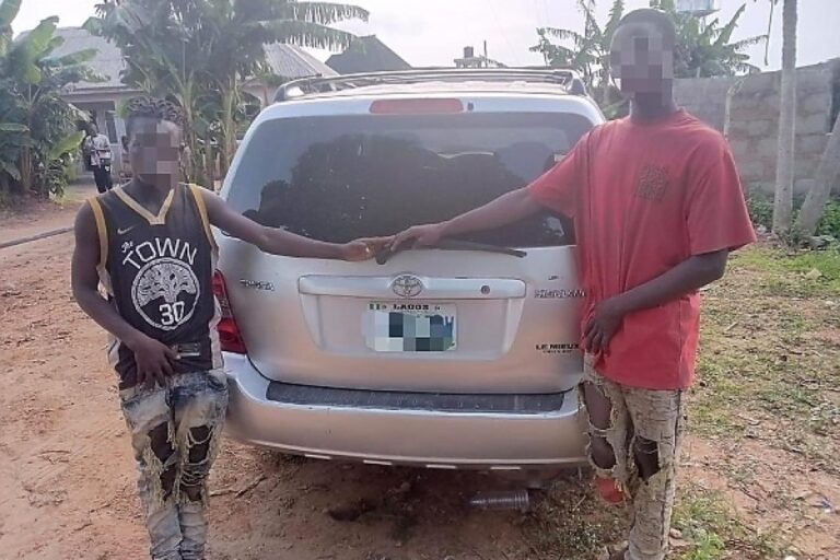 Lagos Police Arrest Driver, Security Guard While Trying To Sell Their Boss’s Car, Praises Car Dealer