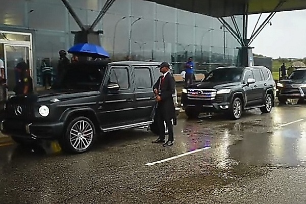 Enviable Transport's New Ambassador Layi Wasabi Chauffeured In INKAS Armored Toyota Land Cruiser 300 Series - autojosh 