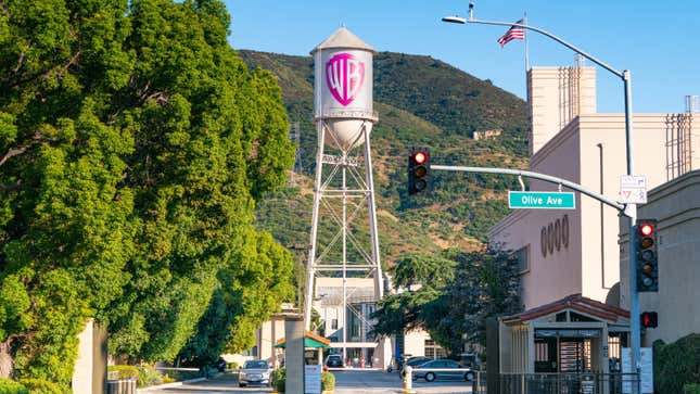 A photo of the Universal Studio lot in California. 