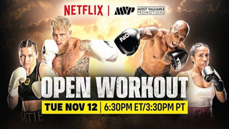 Jake Paul vs. Mike Tyson Open Workouts | Video