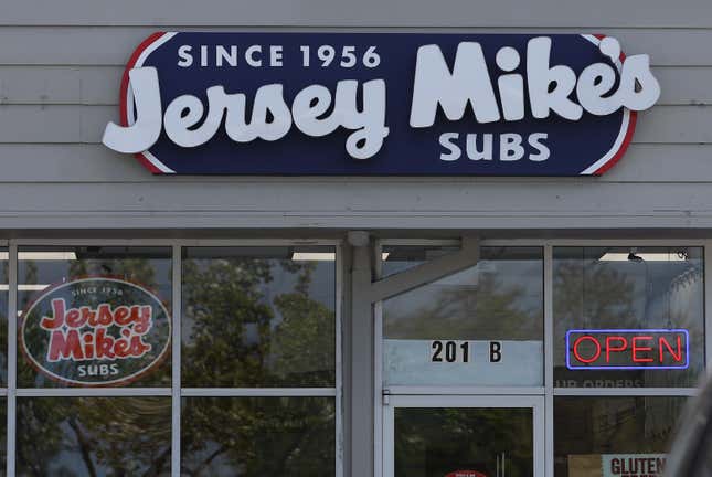 A Jersey Mike’s Subs shop on April 05, 2024 in Petaluma, California.