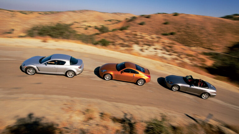 Three For the Road: 2004 Honda S2000 vs. Mazda RX-8 and Nissan 350Z