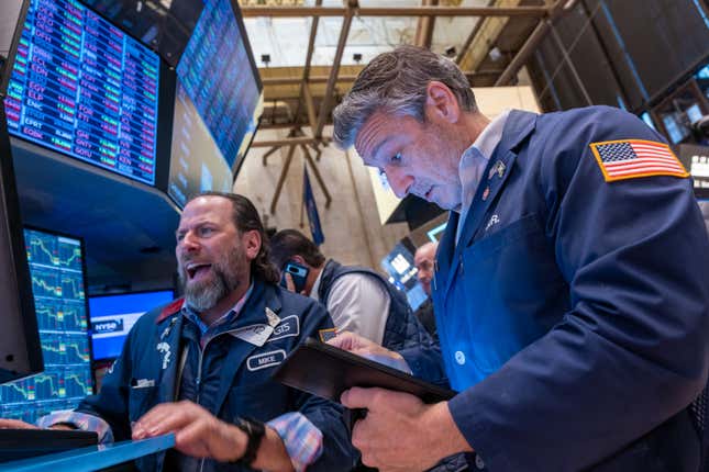 Image for article titled Stocks rally, Tesla's board chair sells, and Coinbase's big moment: Markets news roundup