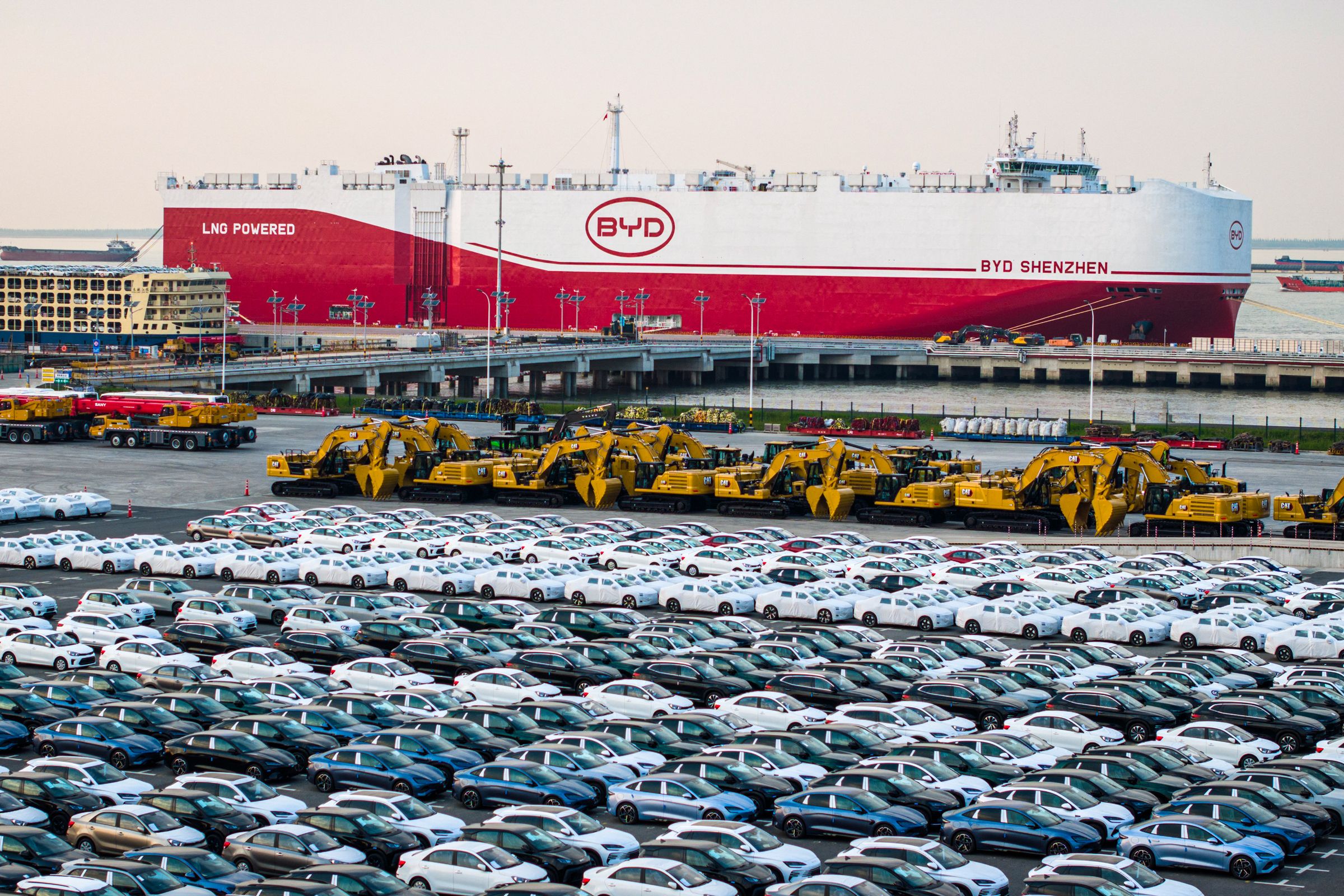 Image may contain Boat Transportation Vehicle Outdoors Water Waterfront Car Aerial View and Bus