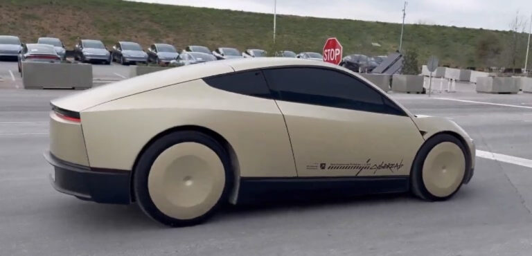 Tesla Cybercab Testing in Fremont
