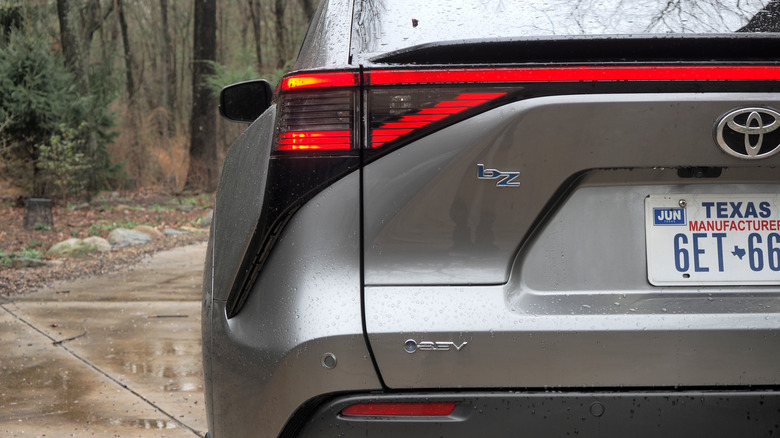 2026 Toyota bZ rear badging